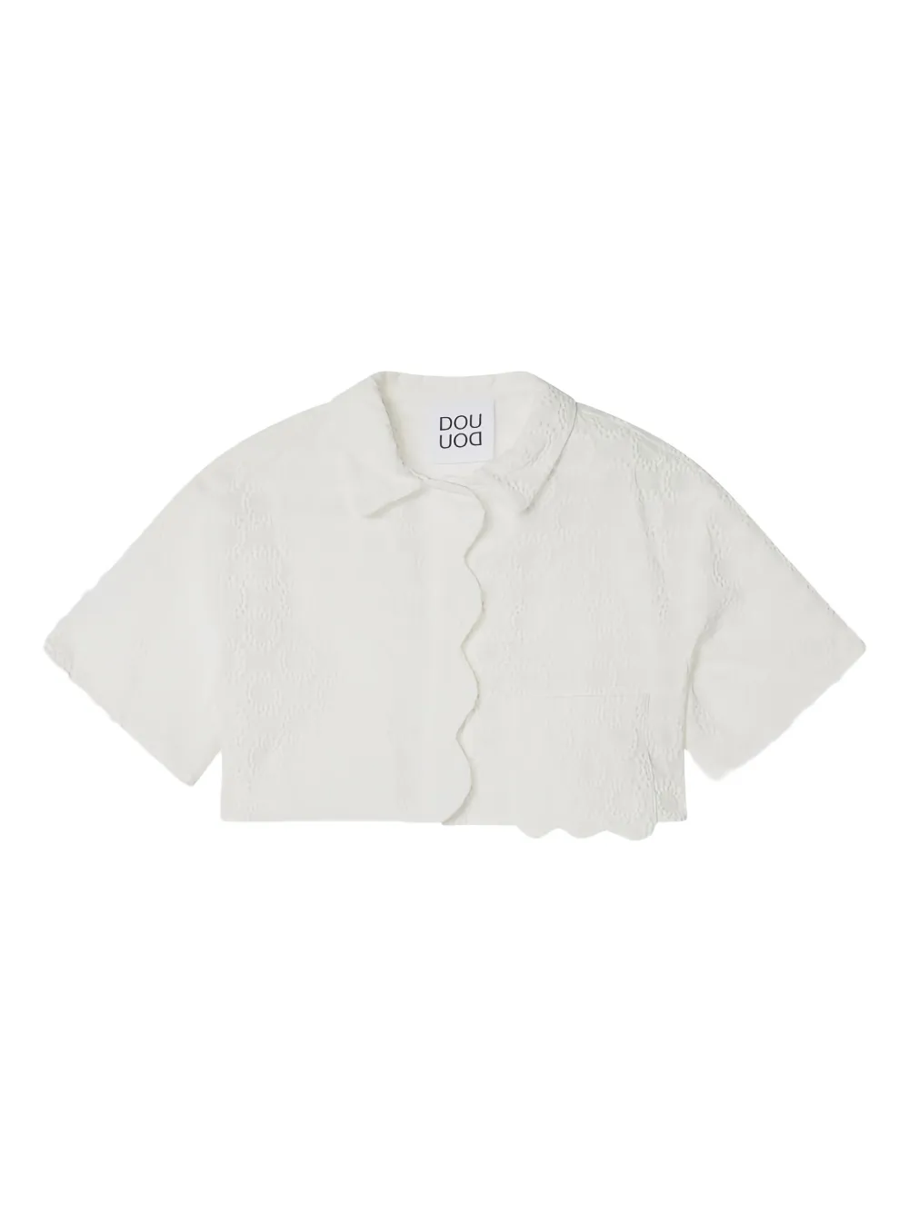 Douuod Kids Katoenen shirt Wit