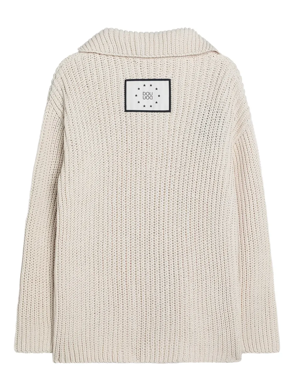 Douuod Kids Ribgebreid vest Beige