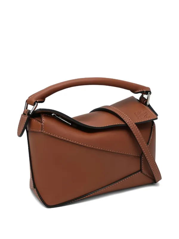 LOEWE パズル エッジ ハンドバッグ ミニ | ブラウン | FARFETCH JP