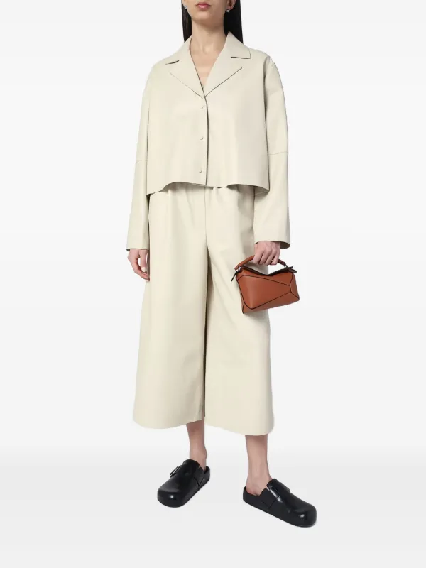 小物 LOEWE LOEWE Mini Puzzle Edge Tote Bag | Brown | FARFETCH CA