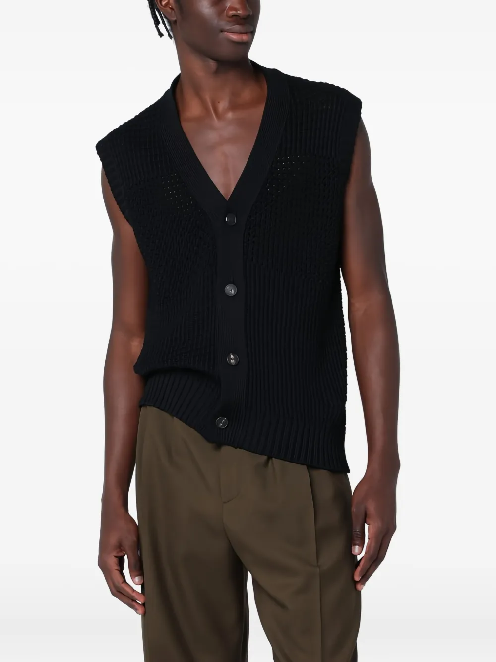 Tagliatore Gerald vest Zwart