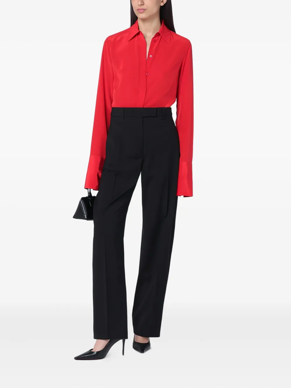 Sportmax Zijden blouse Rood