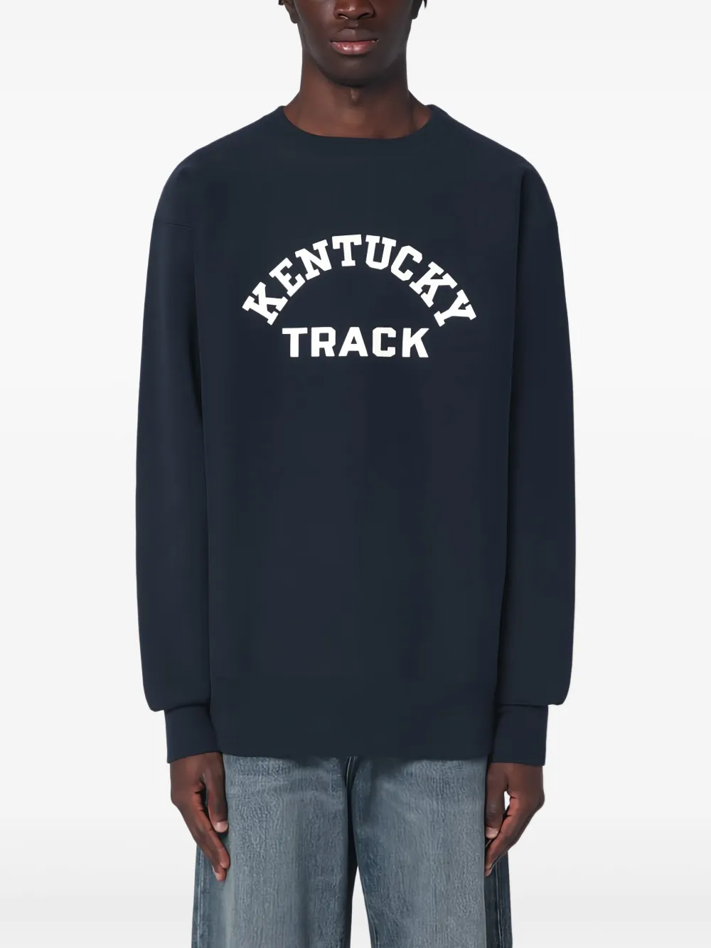 Champion Navy Blue Sweatshirt True To Archive Reverse Weave In Multi