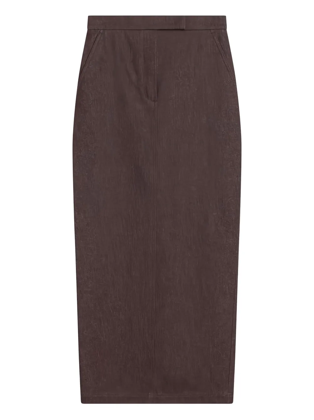 Max Mara jupe en coton à coupe droite | marron | Image 1