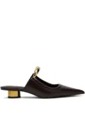 JW Pei 25mm Helena mules - Red