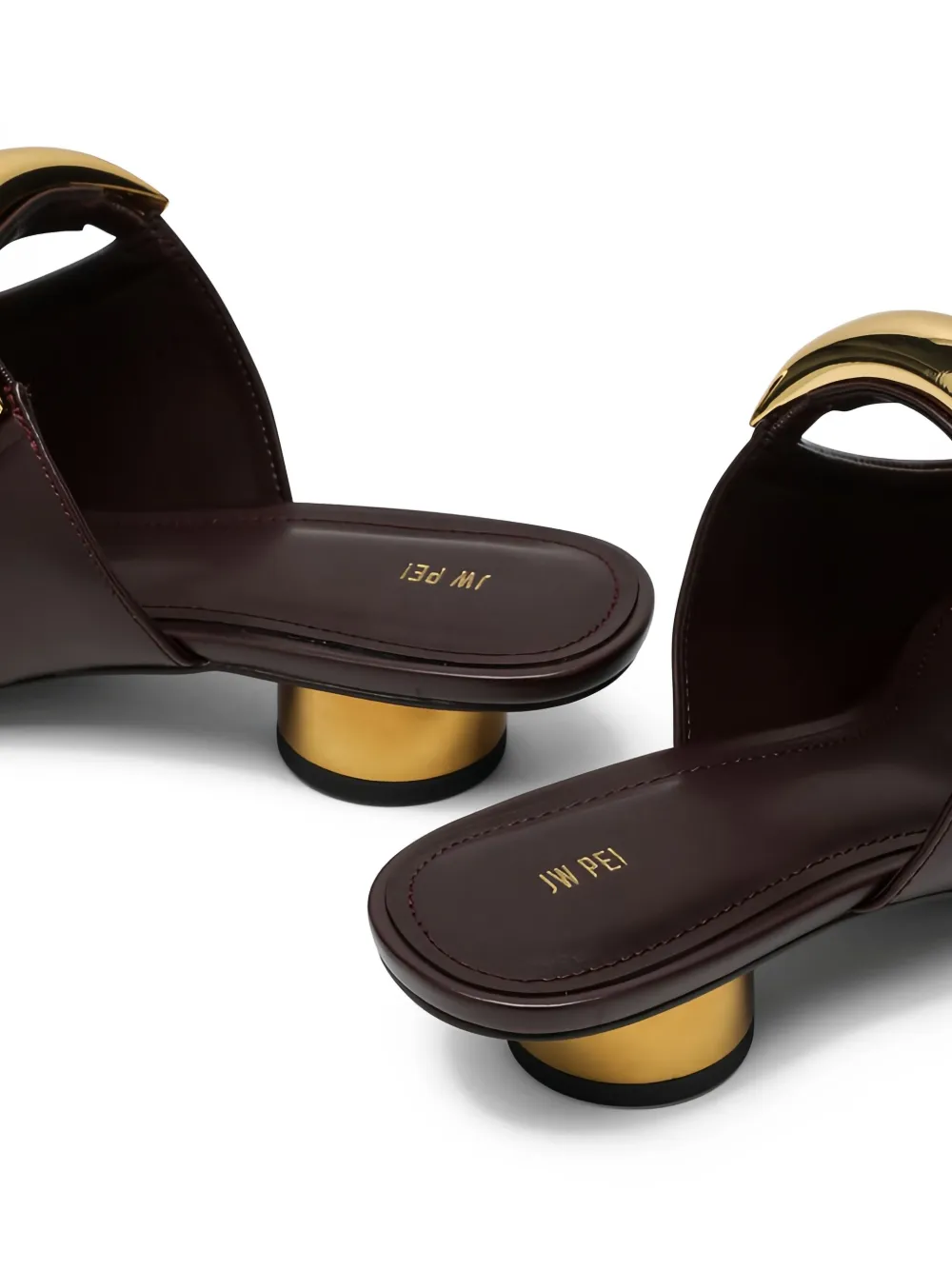 JW Pei 25mm Helena mules Red