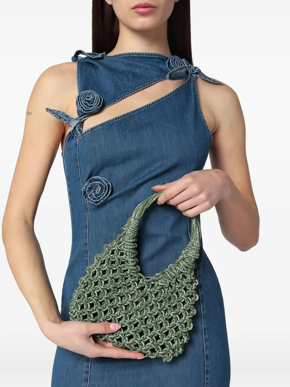 Hibourama small Vannifique tote bag - Groen