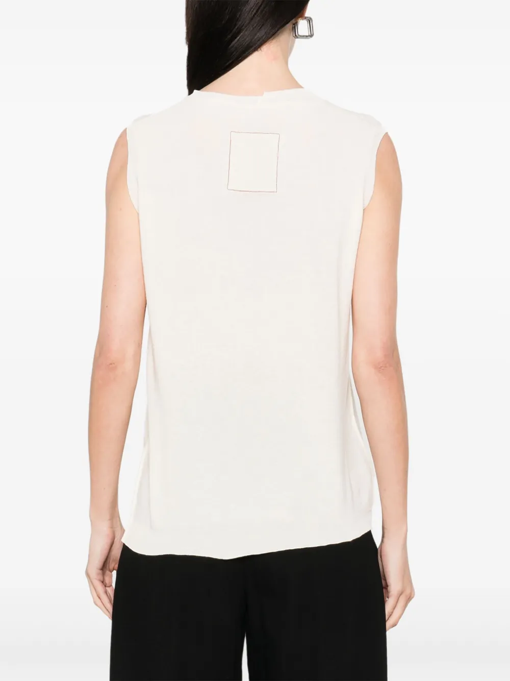 Uma Wang Mouwloze top Beige