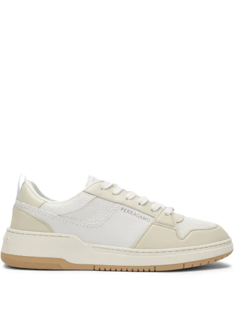 Ferragamo leather-panelled sneakers