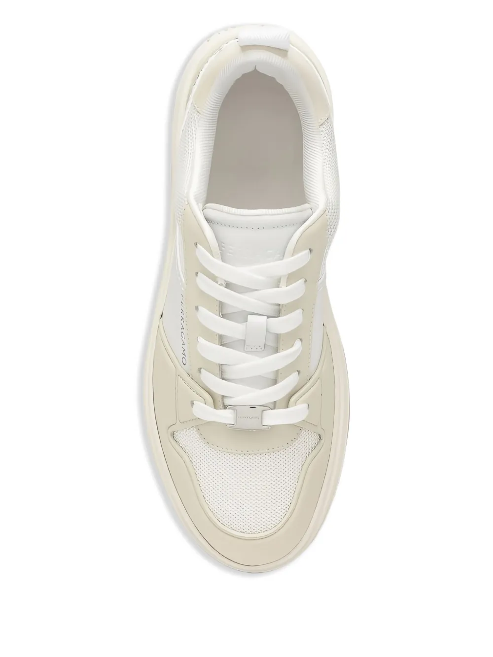 Ferragamo leather-panelled sneakers White