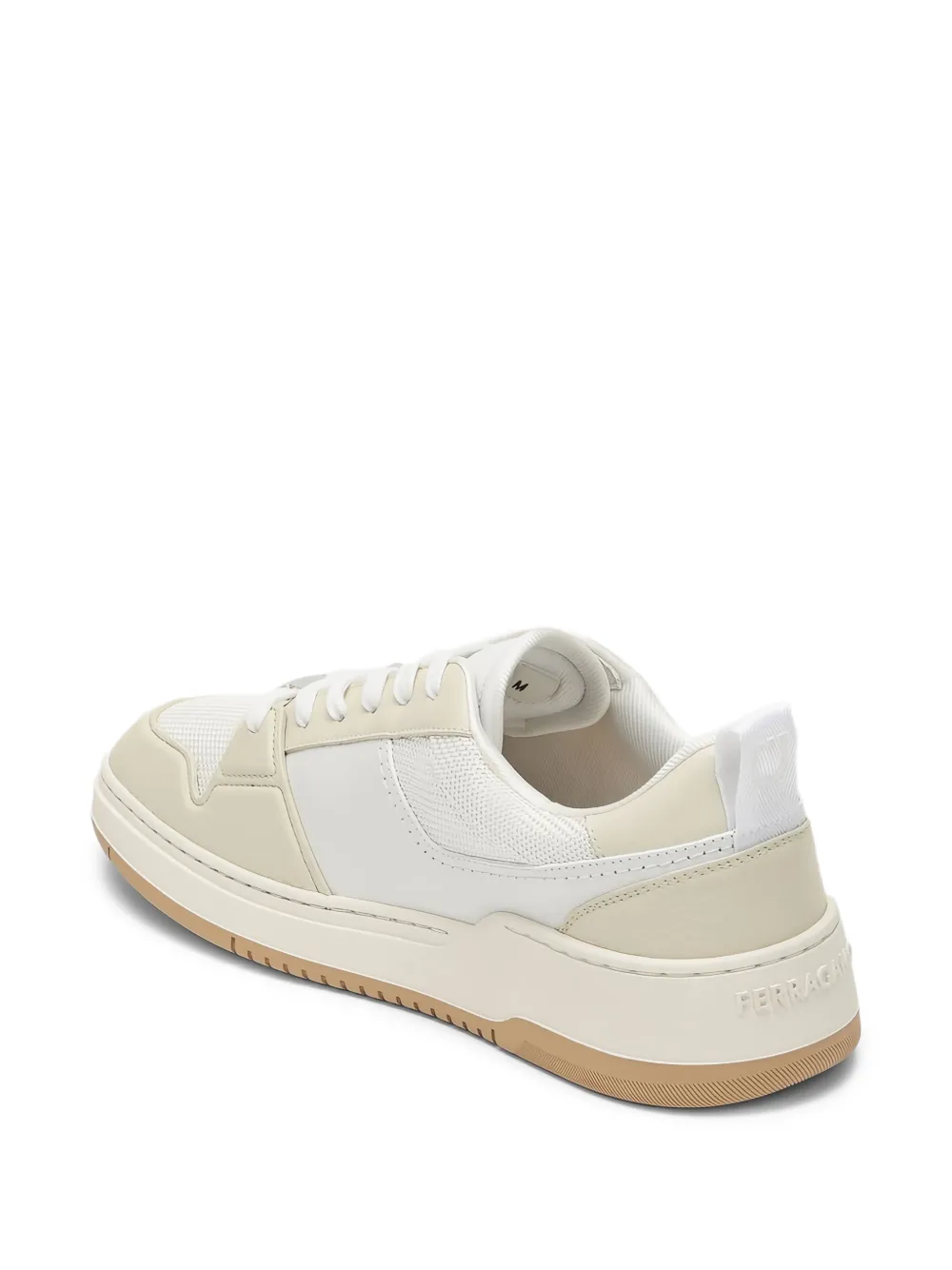 Ferragamo leather-panelled sneakers White