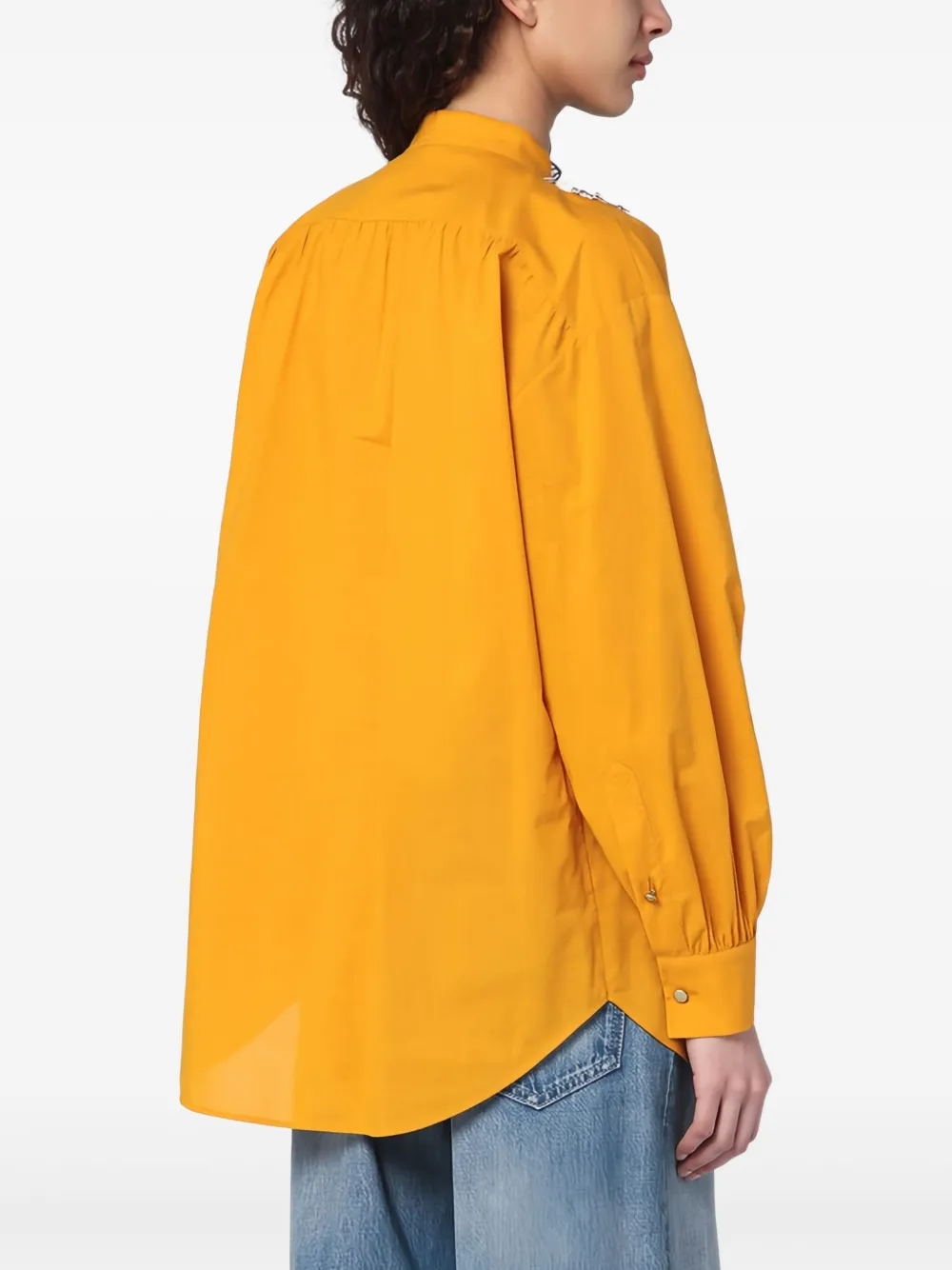 Valentino Garavani Blouse verfraaid met kant Geel