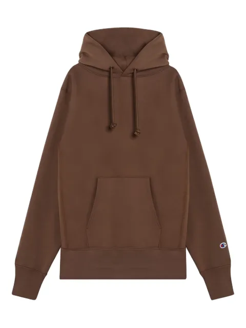 Champion logo-patch cotton hoodie