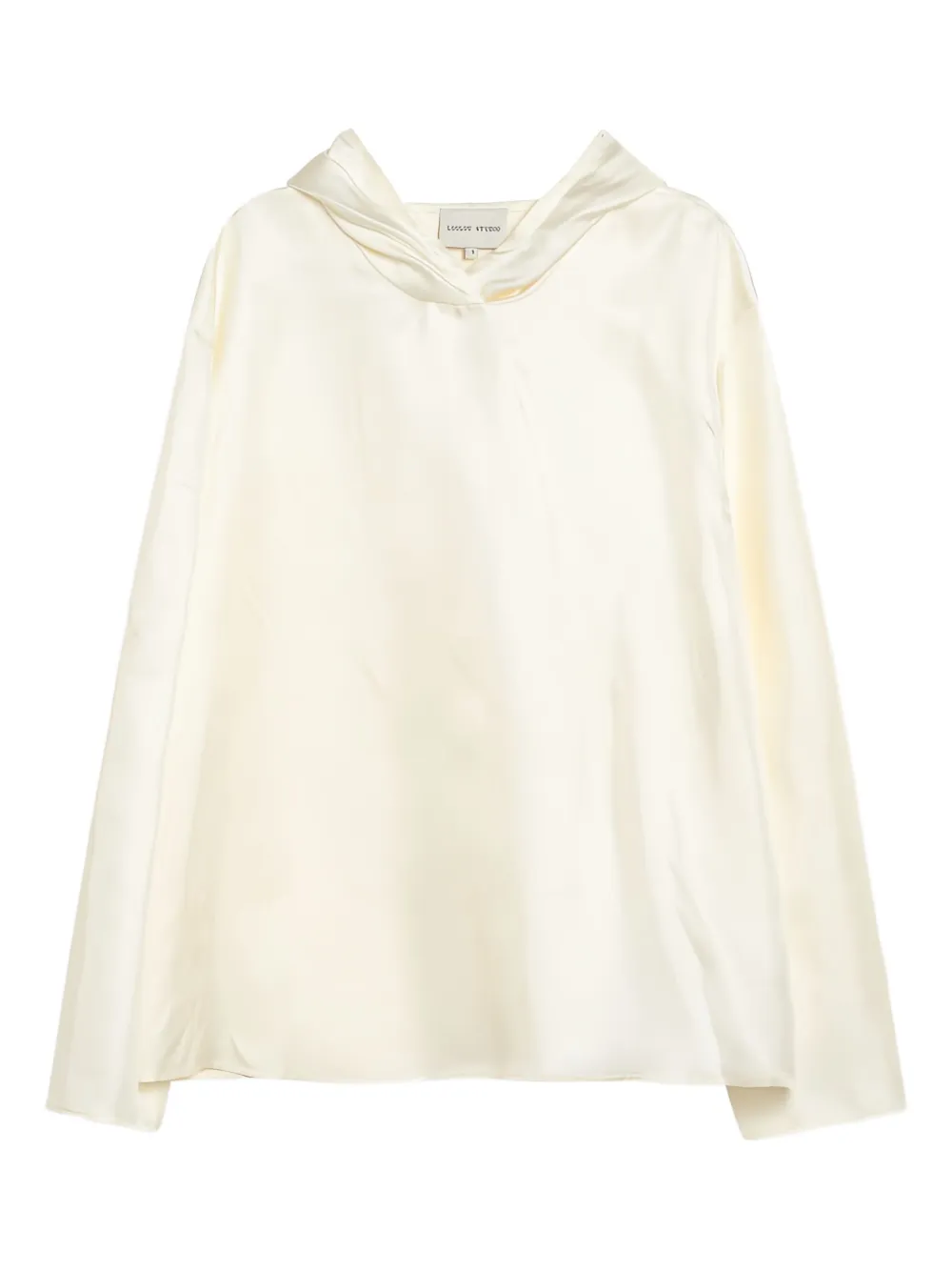 LouLou de Saison Zijden hoodie Wit
