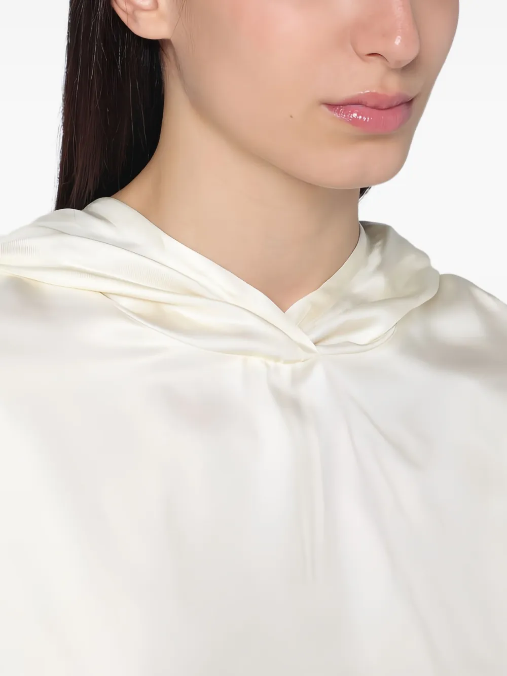 LouLou de Saison Zijden hoodie Wit