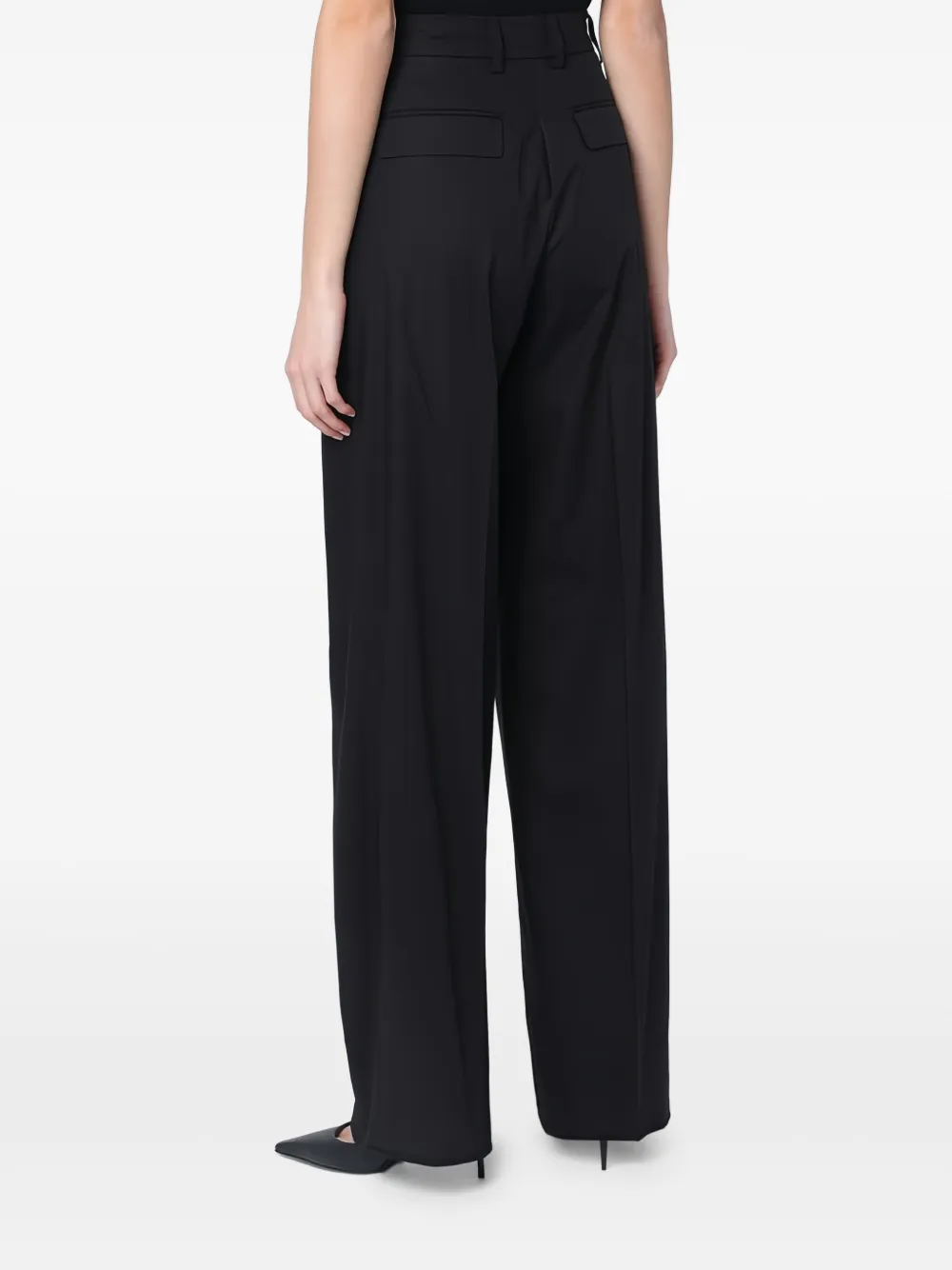 THELATEST High waist broeken Zwart