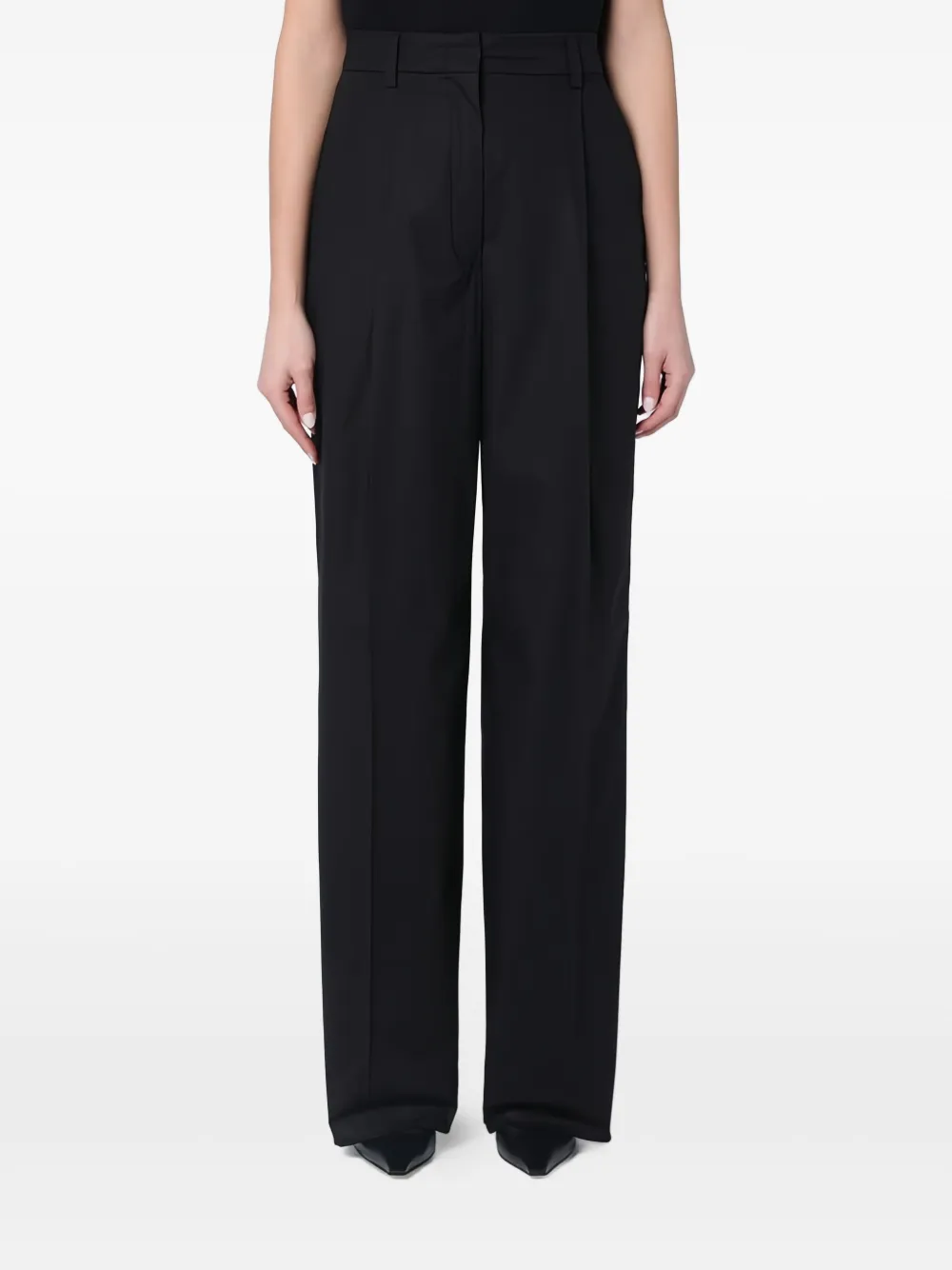 THELATEST High waist broeken Zwart