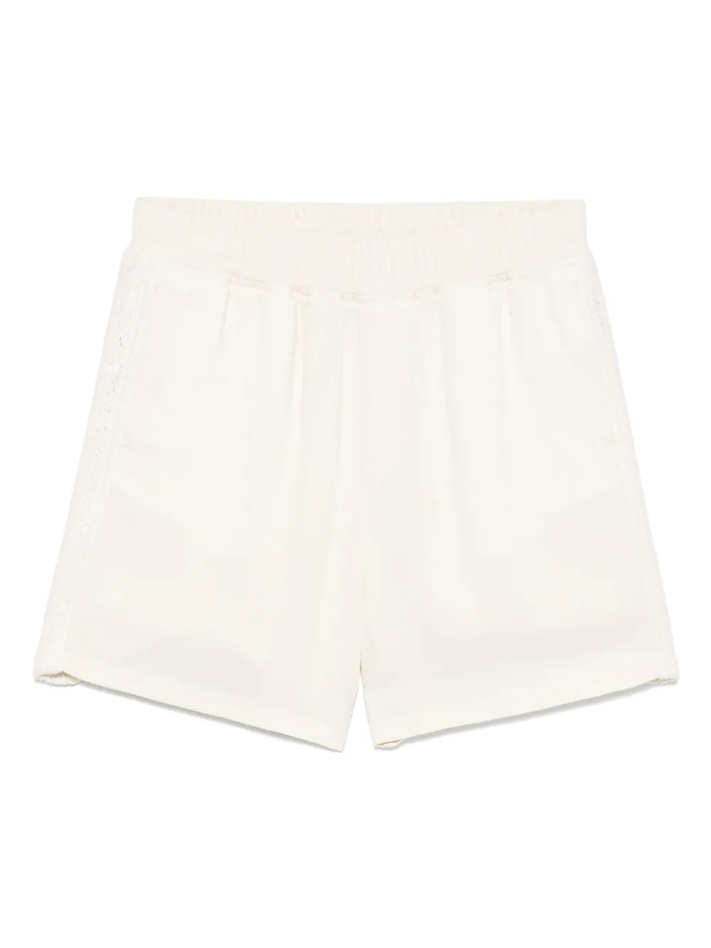 Represent knitted-panel shorts | Neutrals | Image 1