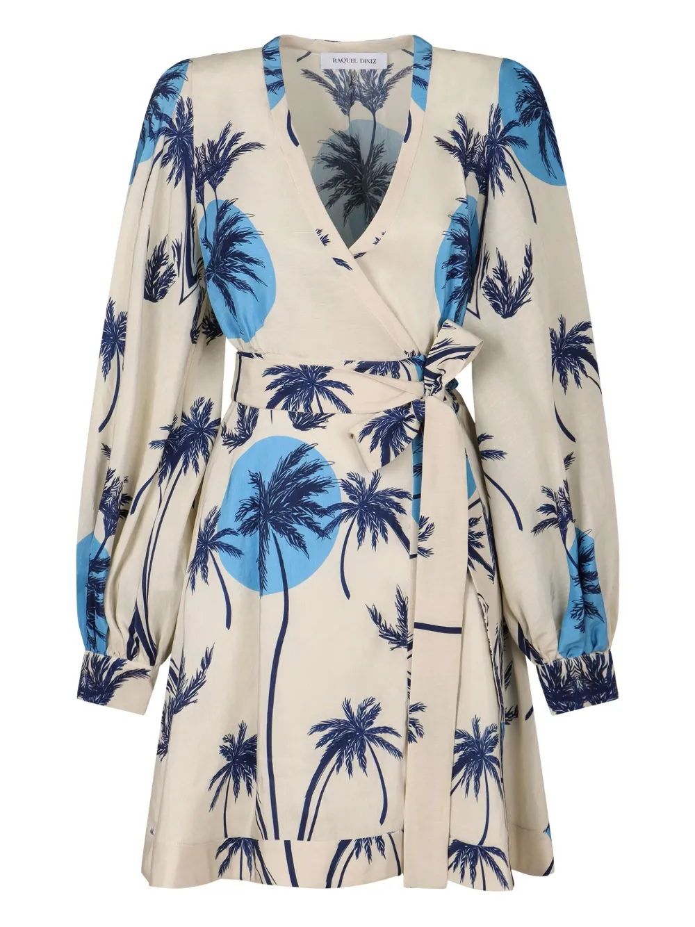 Raquel Diniz Wikkeljurk met print Wit