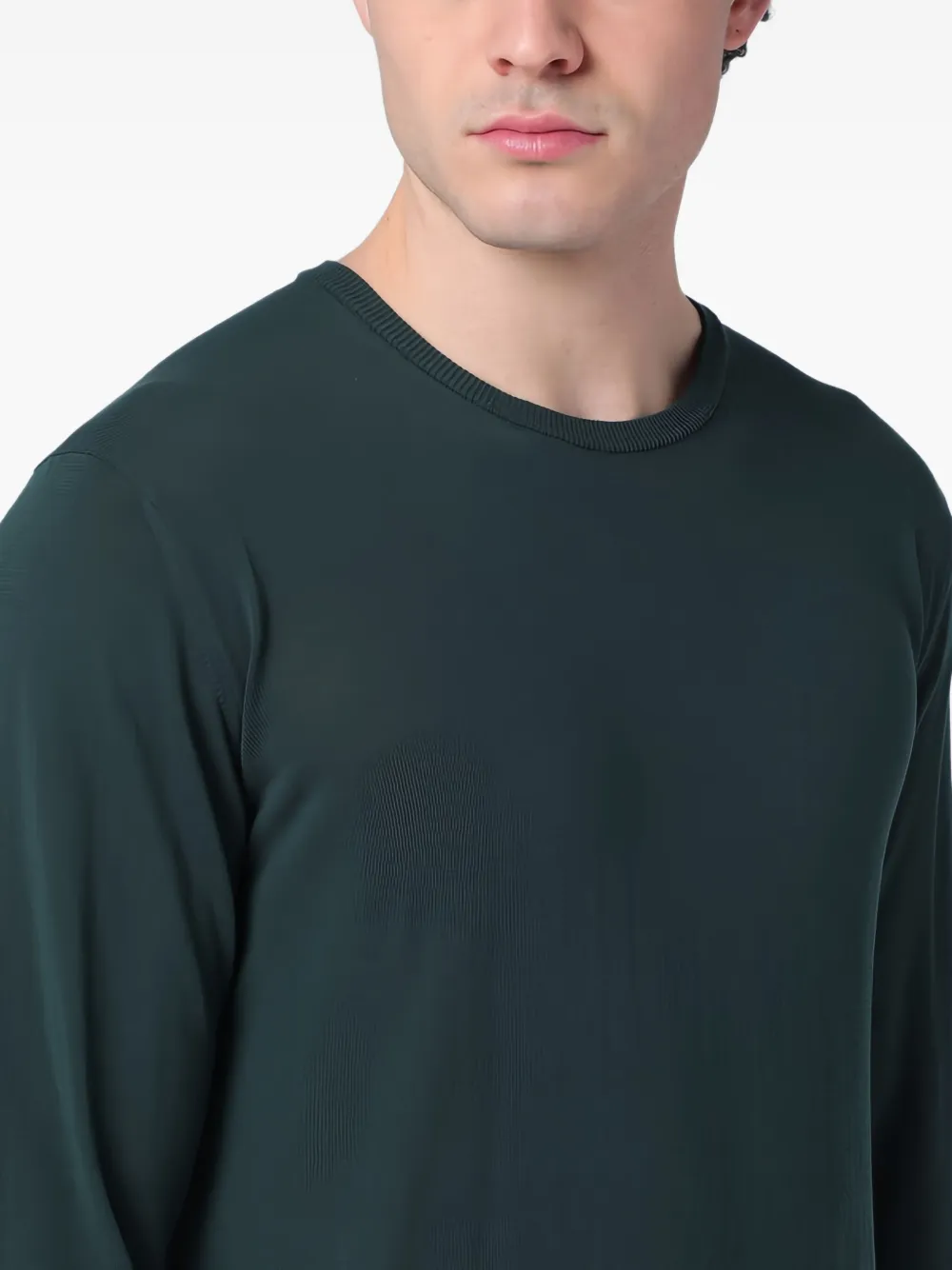 Roberto Collina Katoenen T-shirt Groen