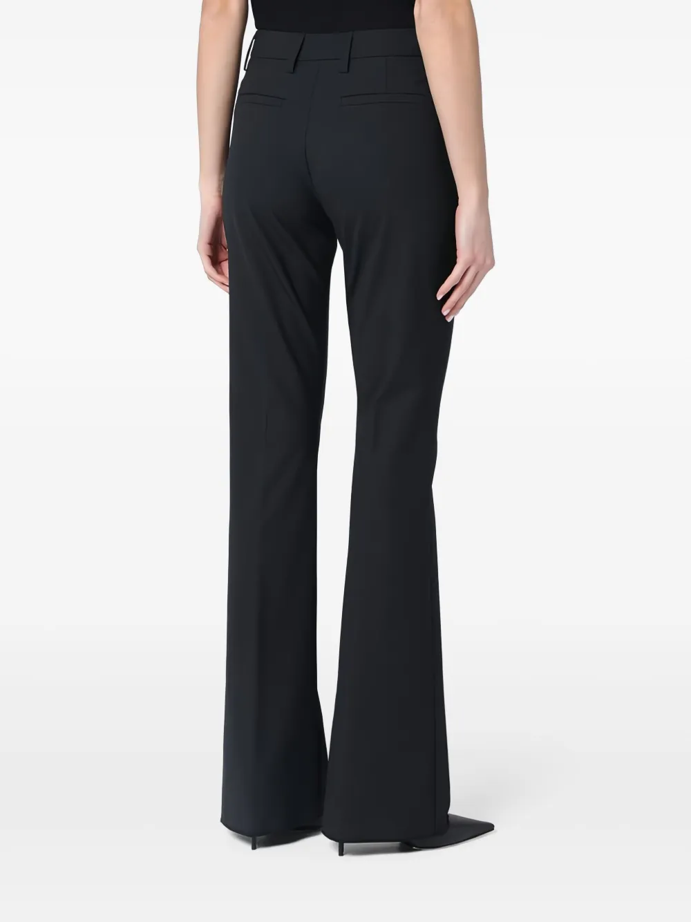 The Latest Stretch Straight Trousers In Black