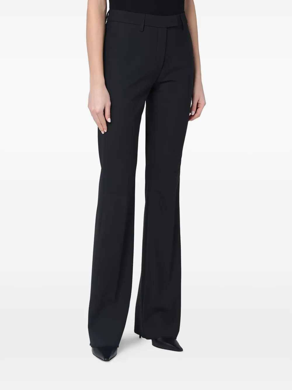 The Latest Stretch Straight Trousers In Black