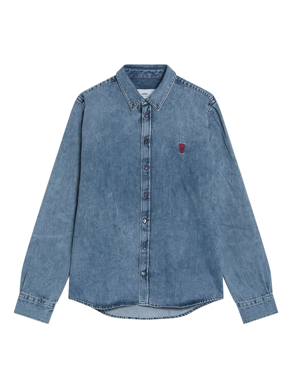 AMI Paris Denim shirt Blauw