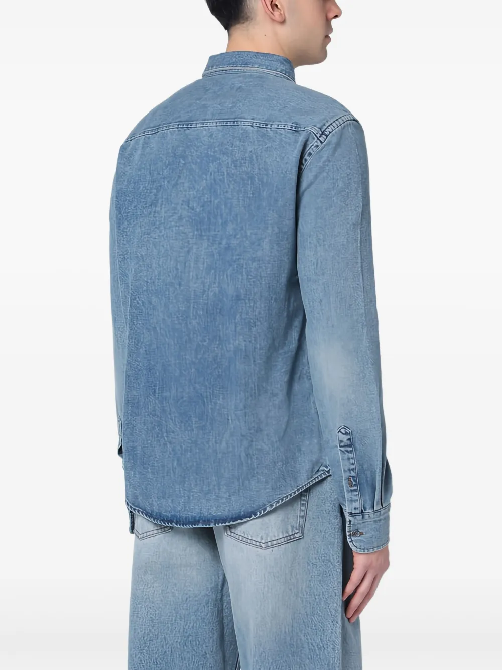 AMI Paris Denim shirt Blauw