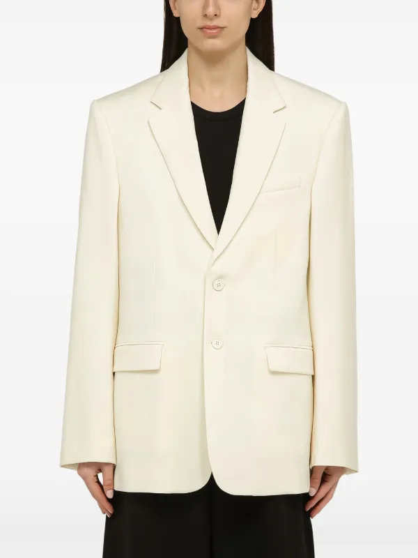 WARDROBE.NYC Single-breasted Blazer in White