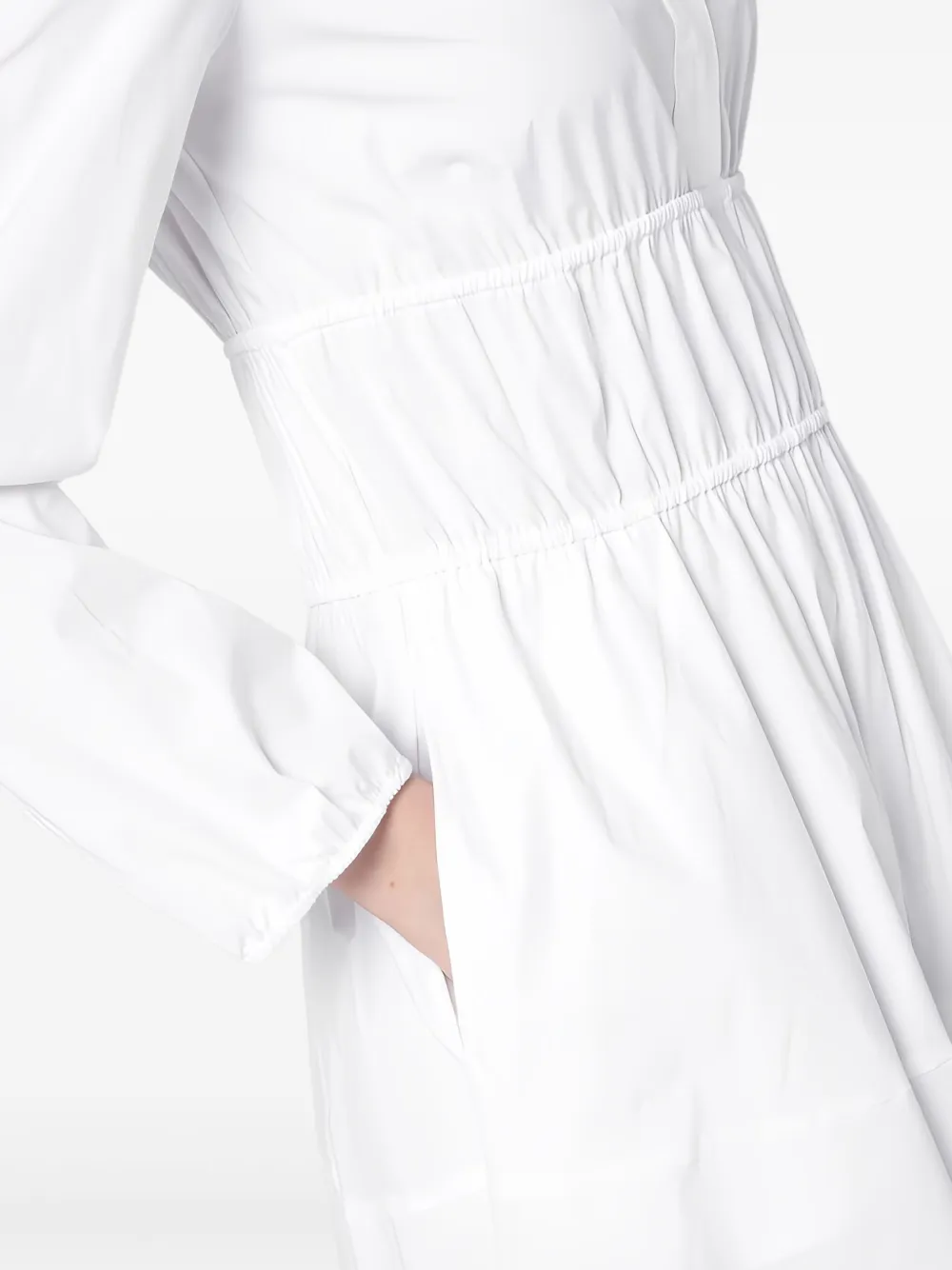 Semicouture Coralise midi-jurk Wit