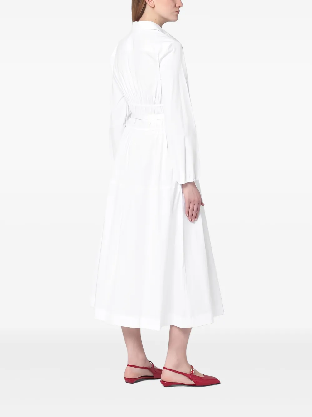 Semicouture Coralise midi-jurk Wit