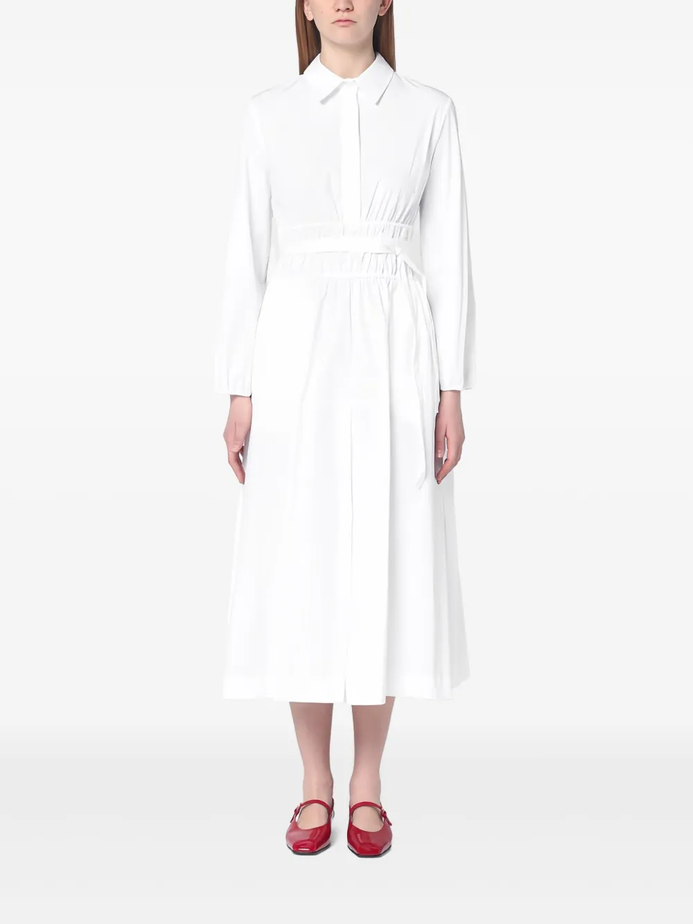 Semicouture Coralise midi-jurk Wit