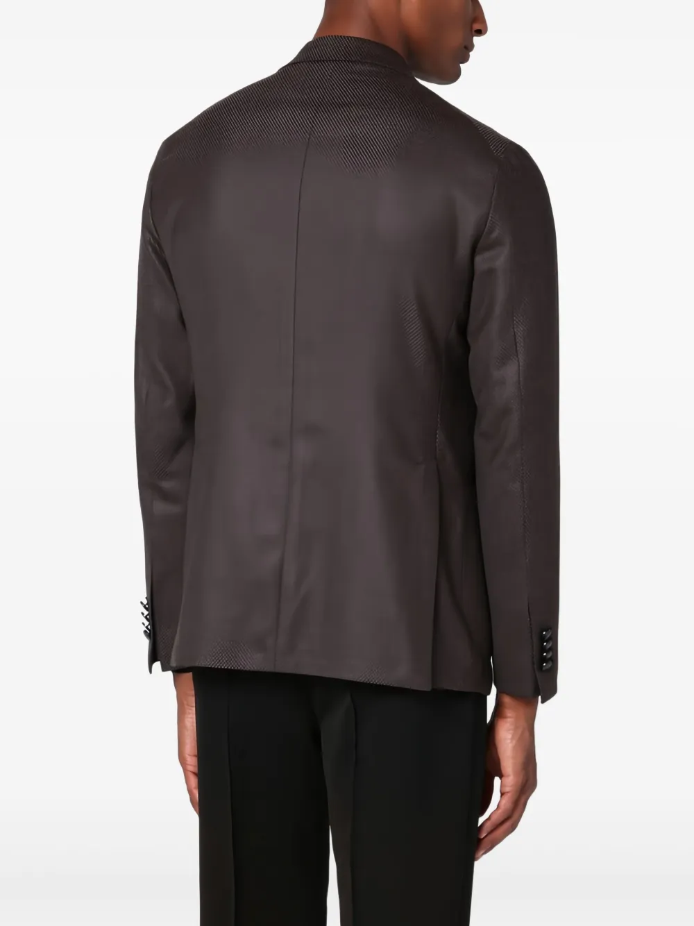 Tagliatore Blazer met enkele rij knopen Bruin