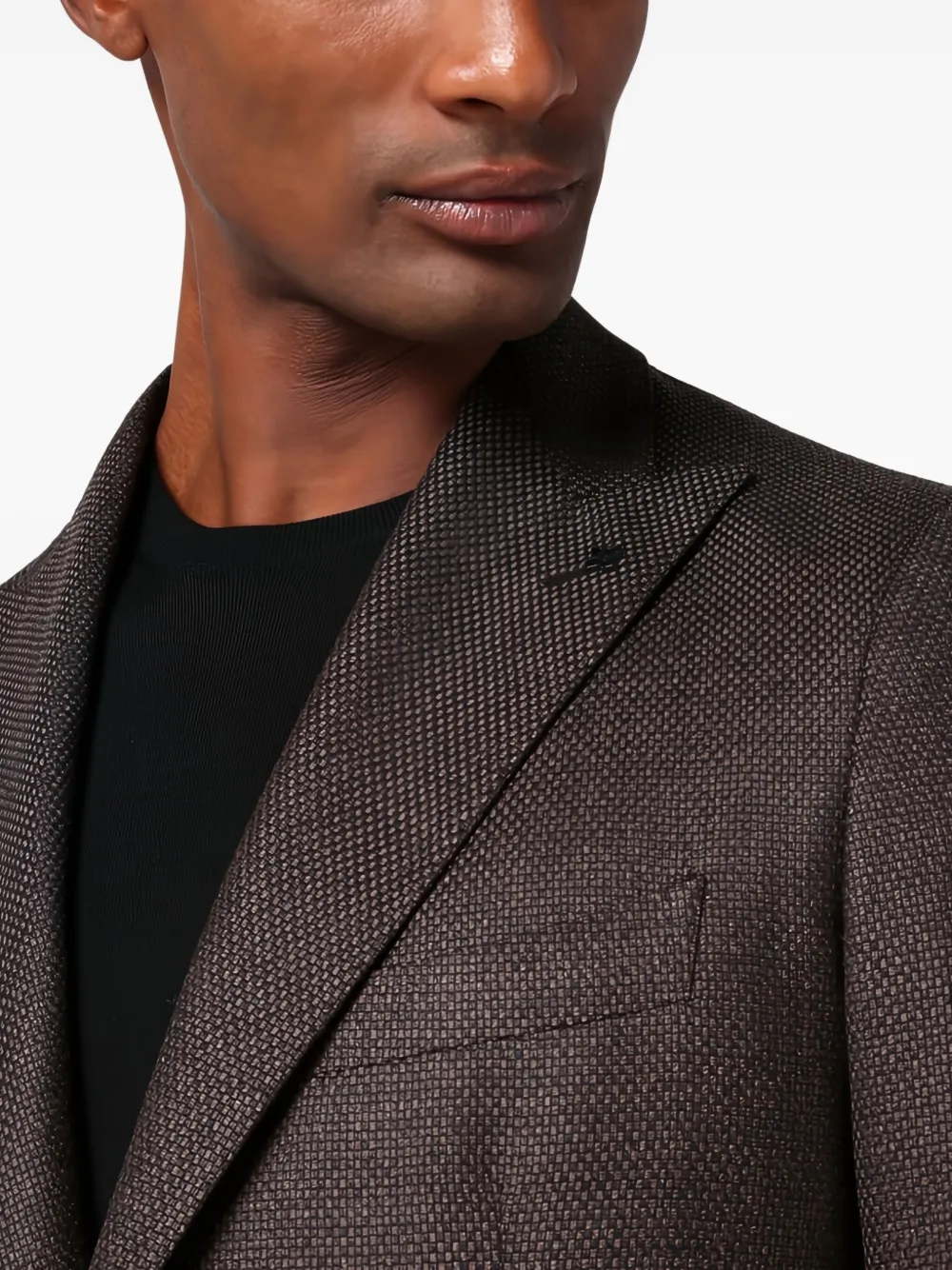 Tagliatore Blazer met enkele rij knopen Bruin