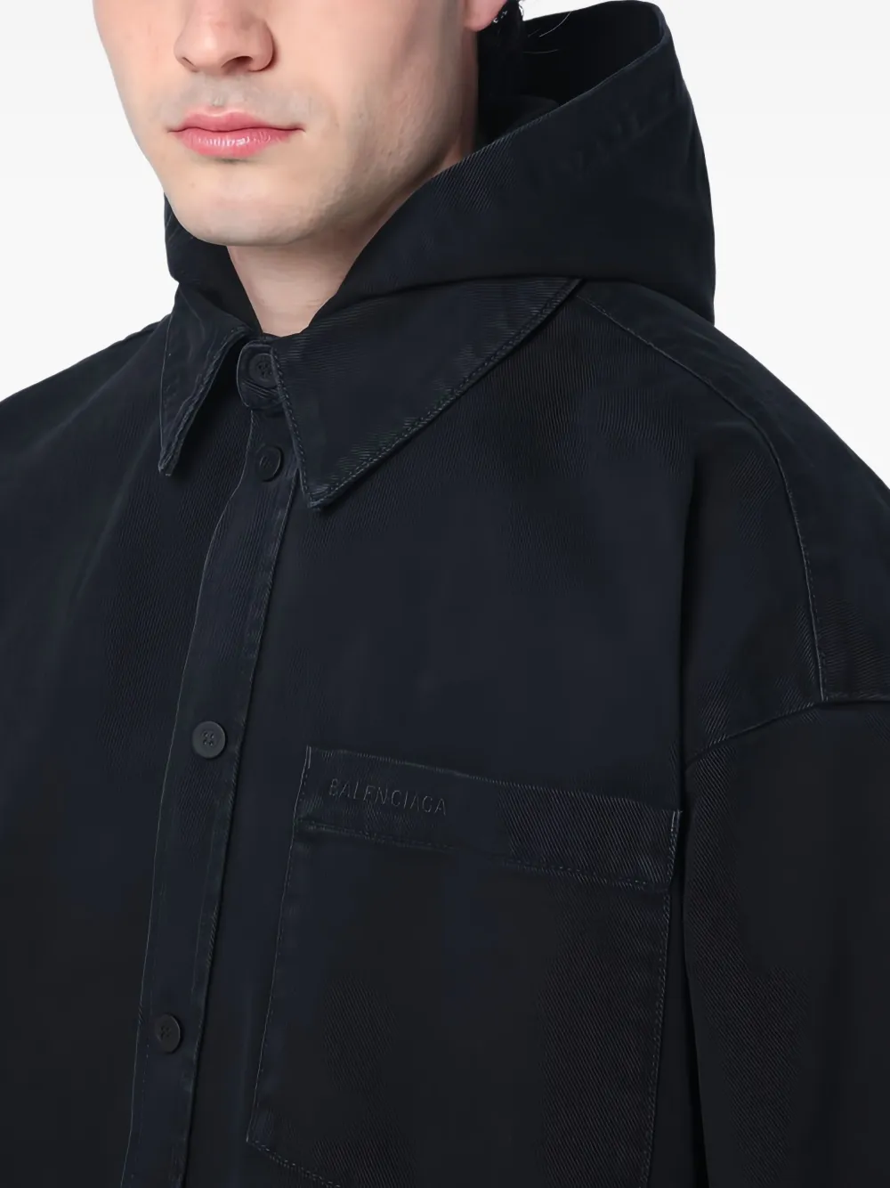 Balenciaga Jack met capuchon Zwart