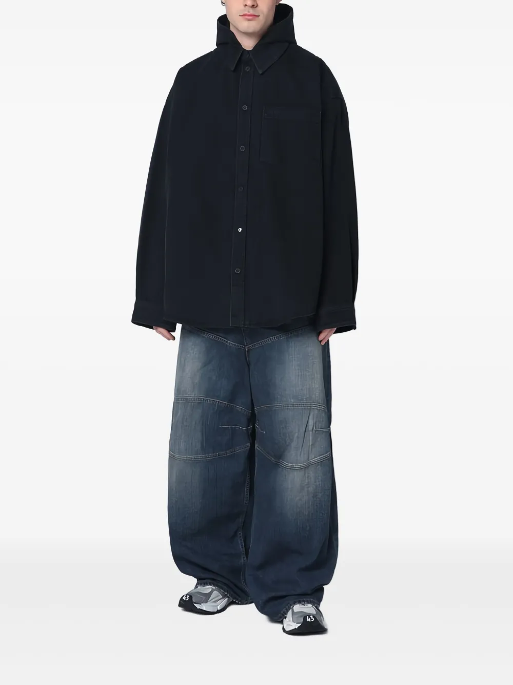 Balenciaga buttoned hooded jacket | Hooded Jackets | Image 2