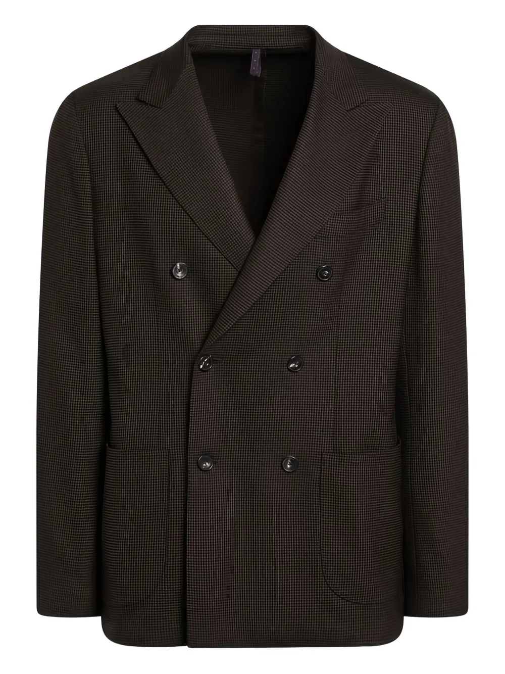 Santaniello double-breasted blazer | Brown | Image 1