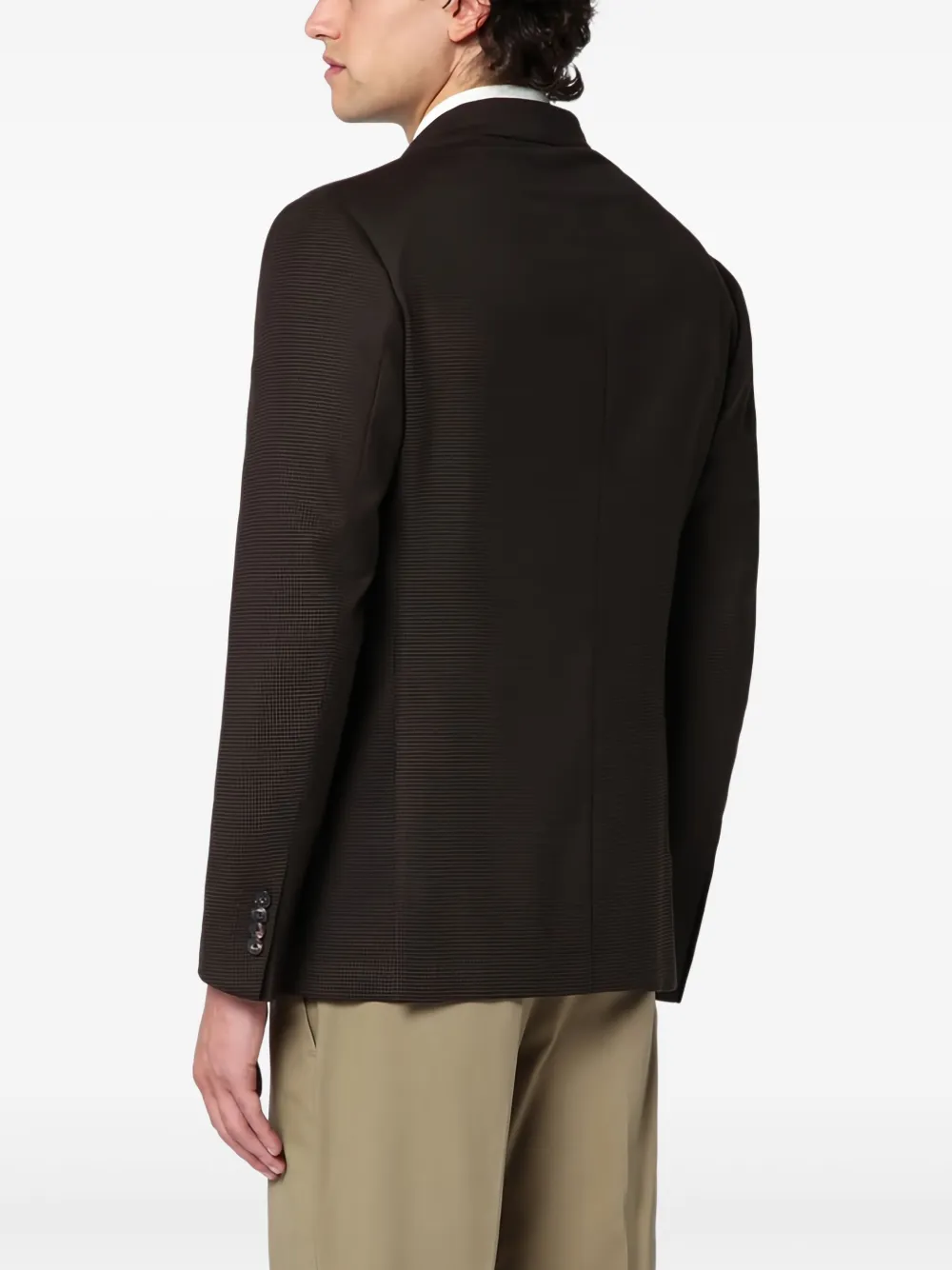 Santaniello Blazer met dubbele rij knopen Bruin
