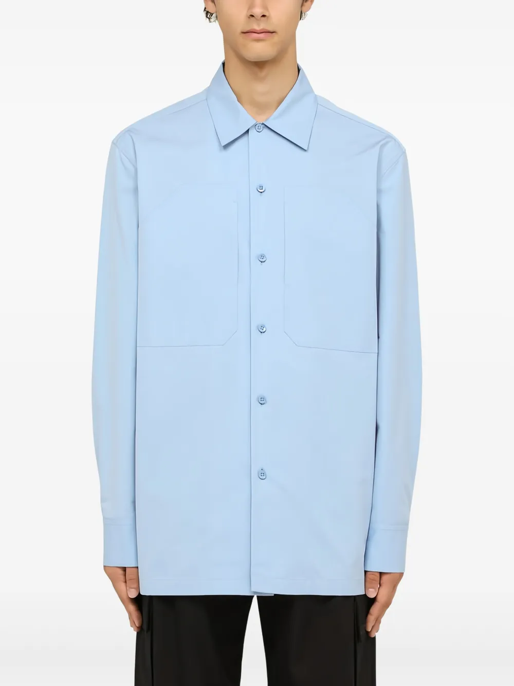 Jil Sander camisa de algodón | azul | Image 1