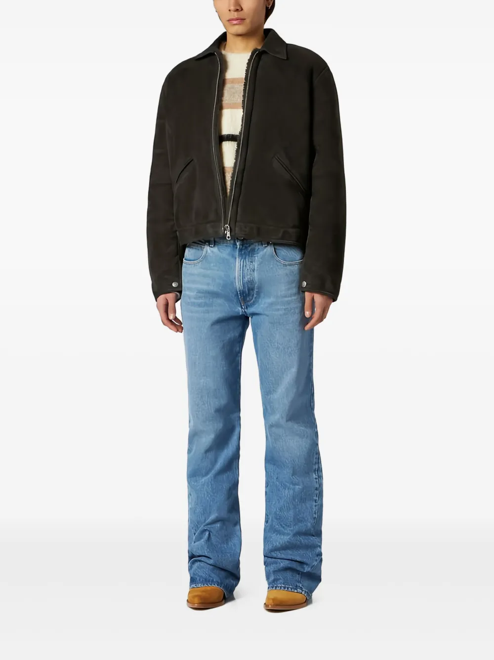 1989 STUDIO logo-embroidered leather jacket | Leather Jackets | Image 2