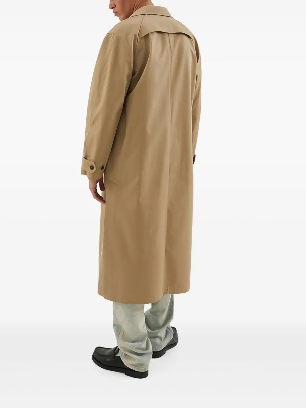 1989 STUDIO Button-up jas met enkele rij knopen Beige