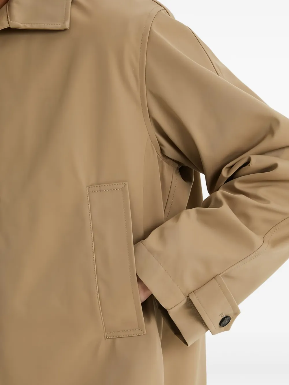 1989 STUDIO Button-up jas met enkele rij knopen Beige