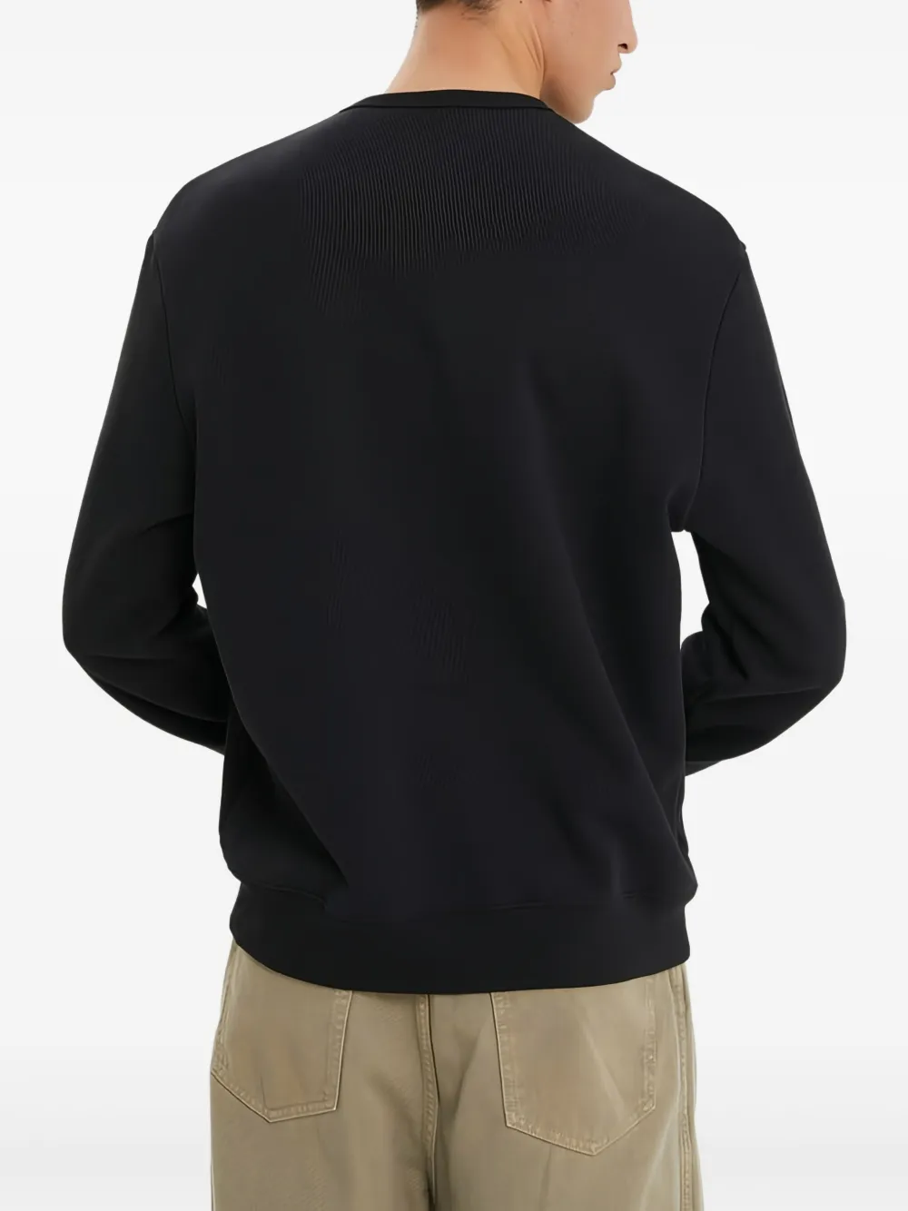 1989 STUDIO Sweater met geborduurd logo Zwart