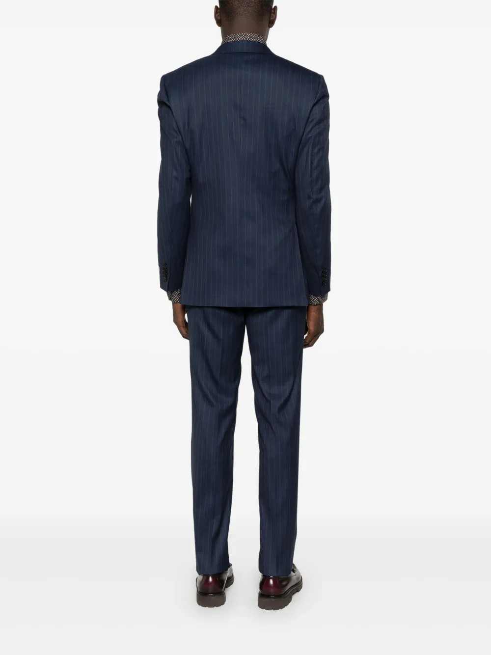  Canali Striped Suit - Blue 