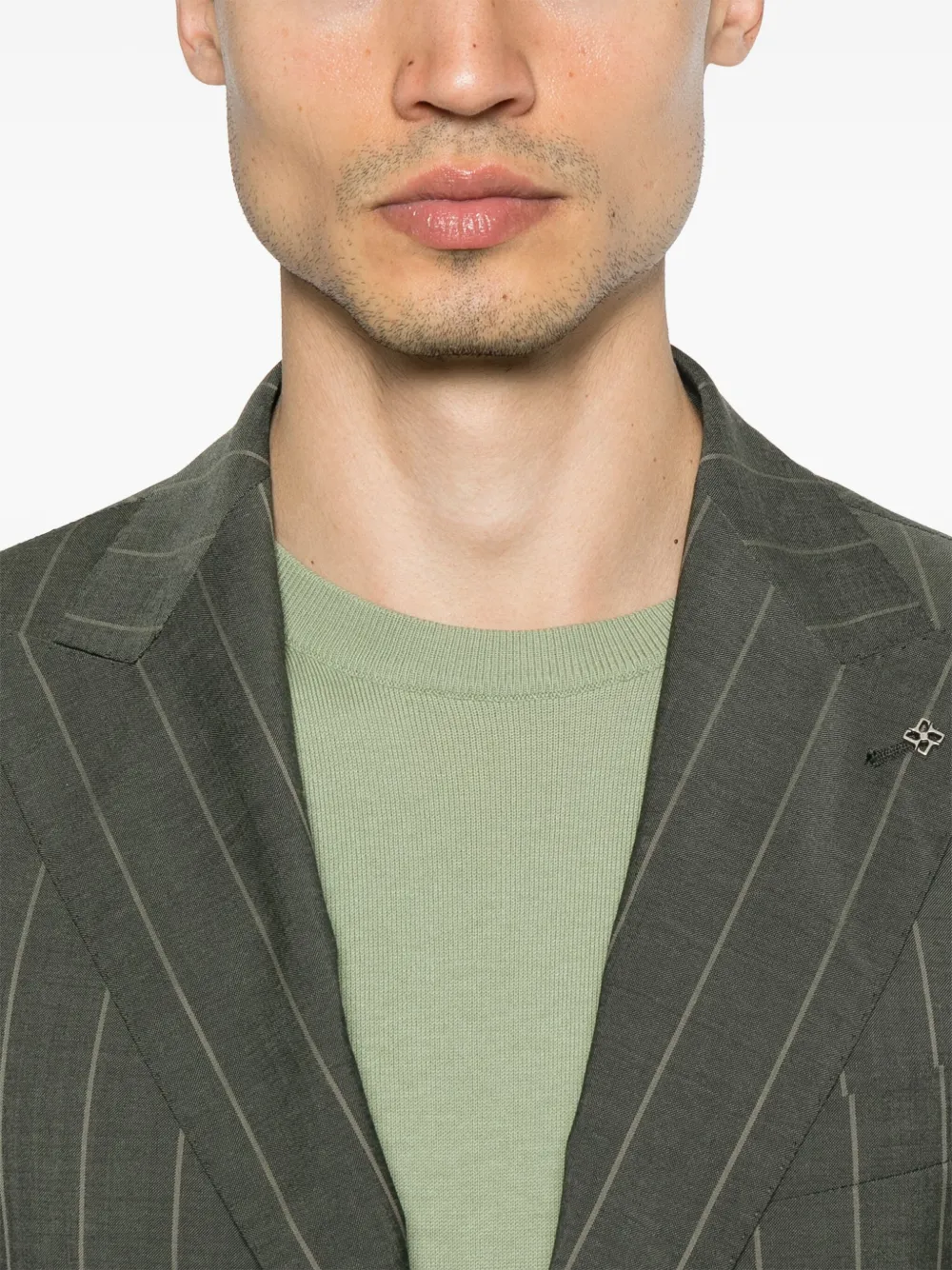 Tagliatore Pak met krijtstreep Groen