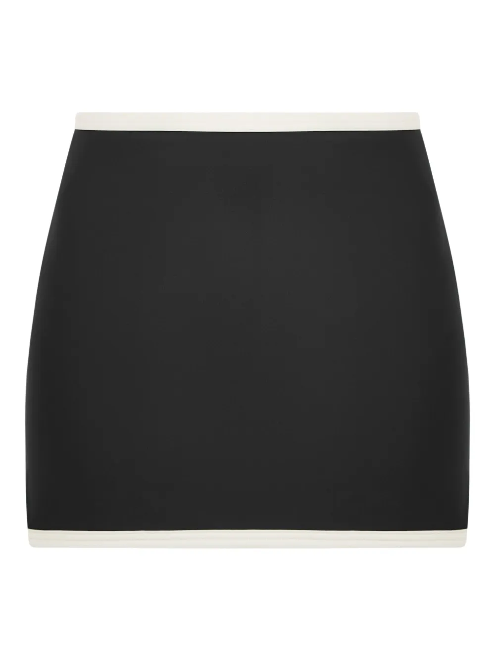Pilzer Contrasting-trim Mini Skirt In 黑色