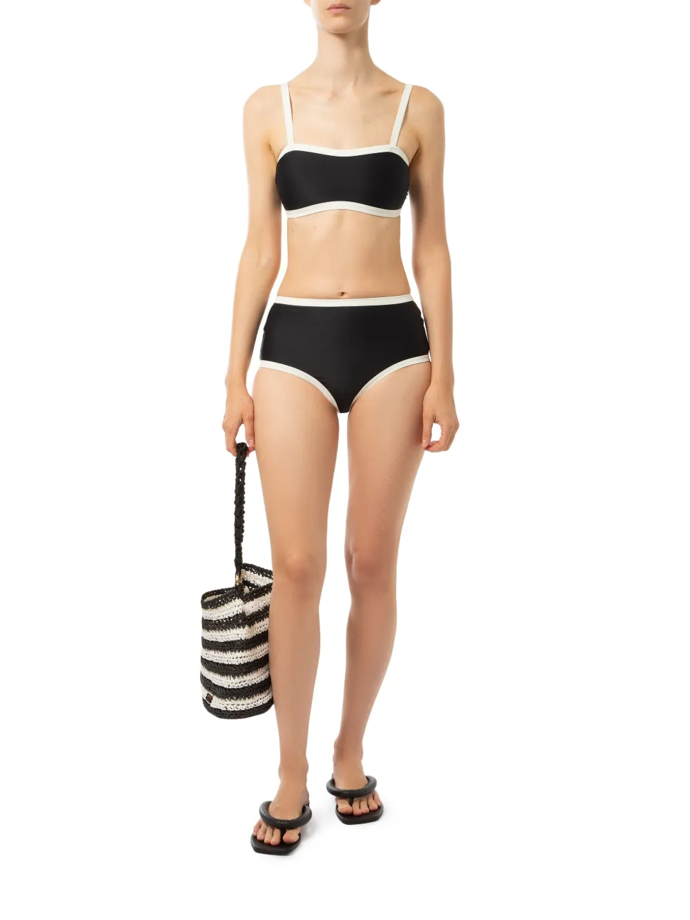 Pilzer Bare Bikini Bottoms In 黑色