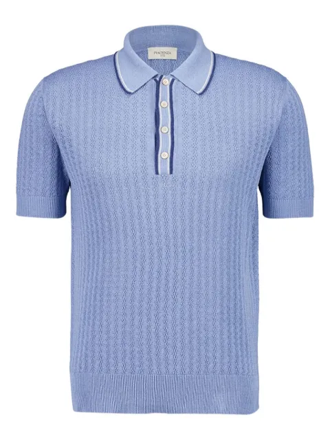 Piacenza Cashmere textured-knit polo shirt