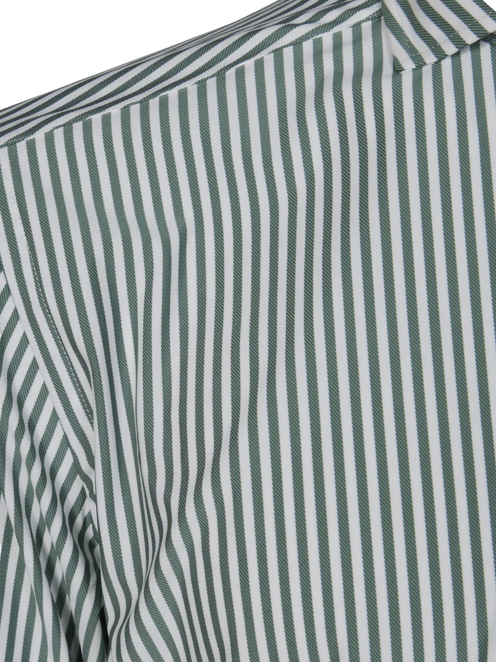 Xacus Gestreept overhemd Groen