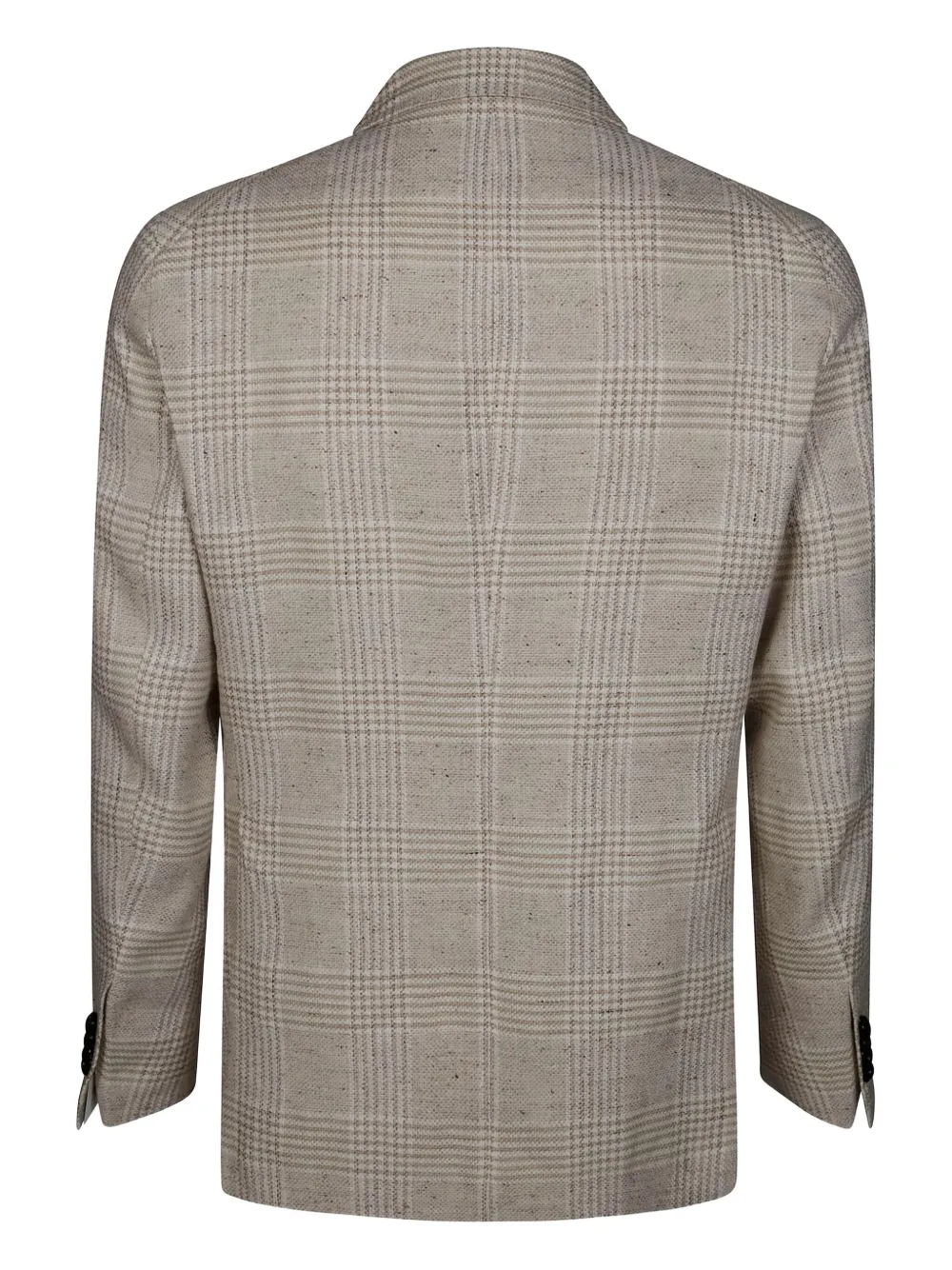 Tagliatore Checked Single-breasted Jacket Notch Lapel In Brown